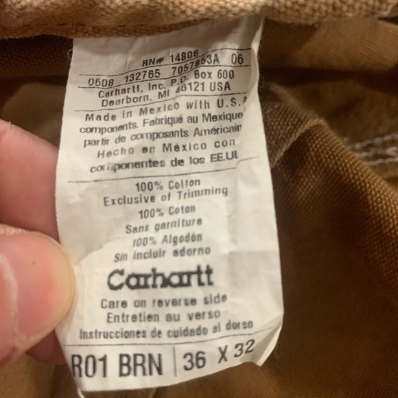 ***SOLD***Carhartt double knee overalls - Picture 5 of 5
